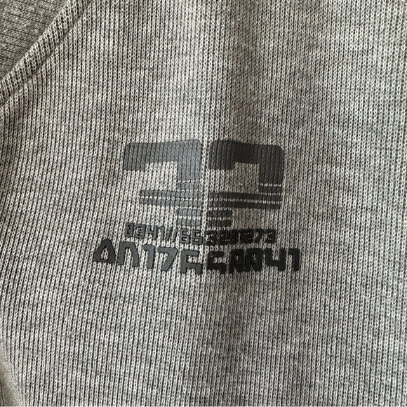 Vintage Y2K Urban Behavior Men's Gray Knit Button Down Cardigan Sweater - Large - Picture 4 of 14